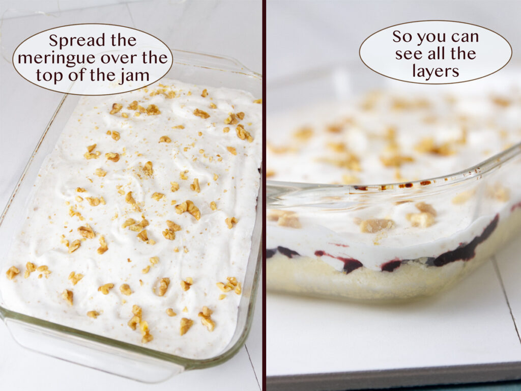 make the meringue layer.