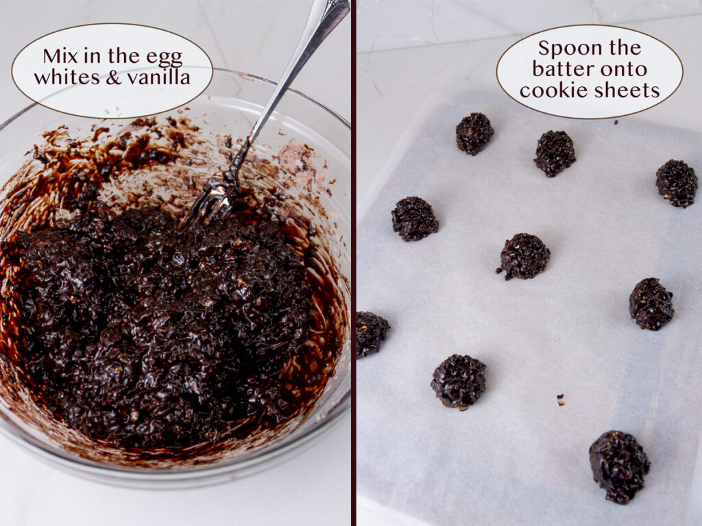 making the batter for cookies.