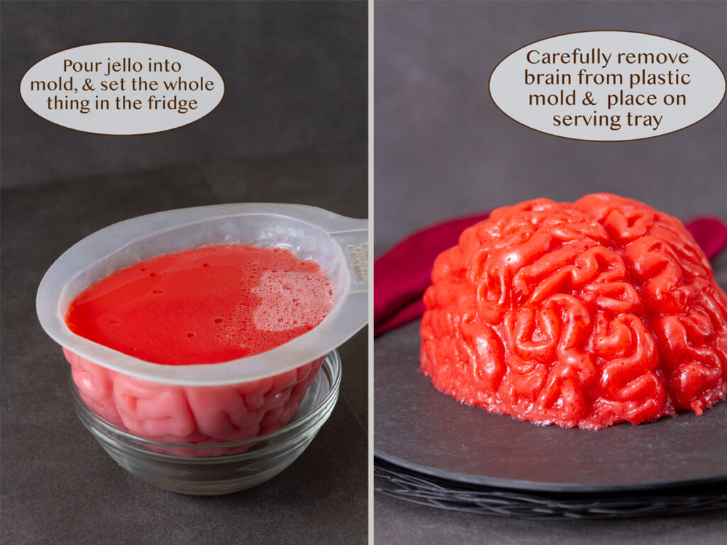 how to make Halloween brain