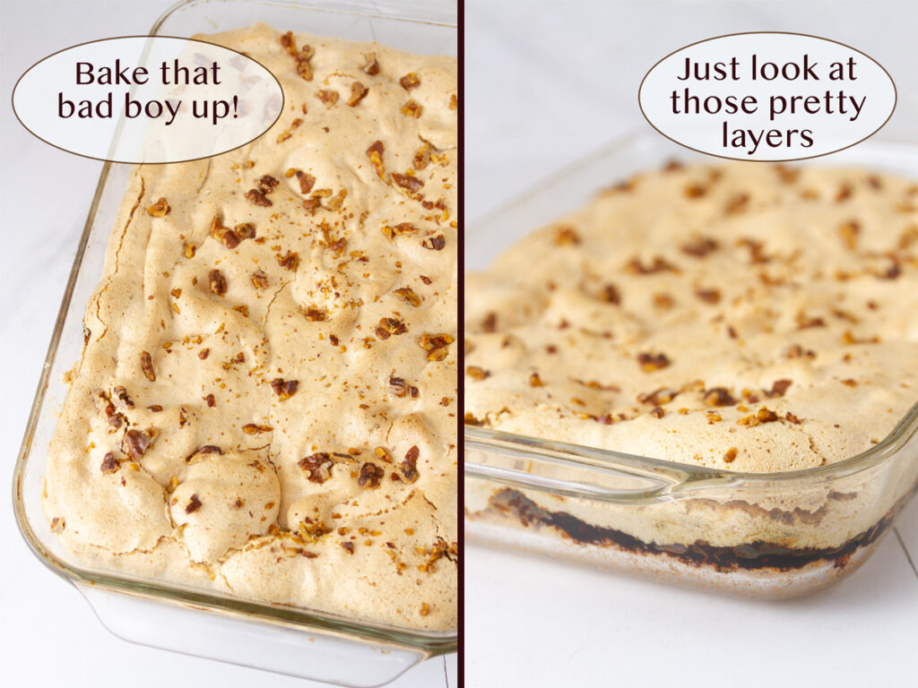 baked bar cookies in the pan.