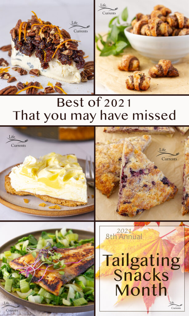 a collage of 6 images of food and the title, Best of 2021 that you may have missed.