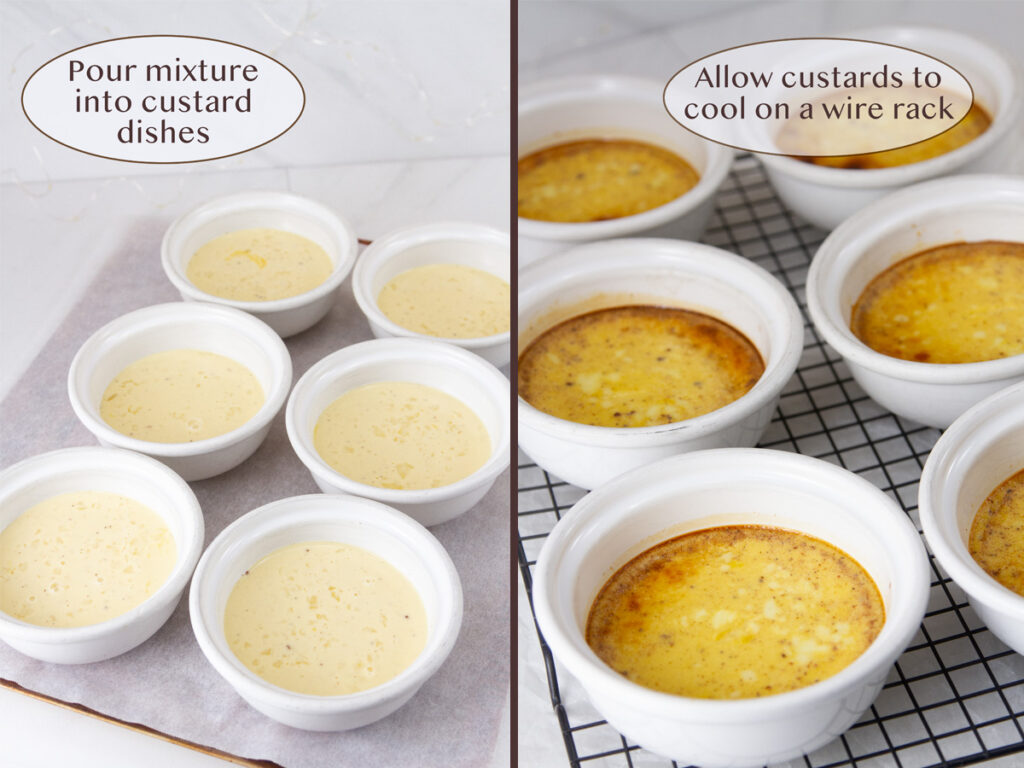 how to make Eggnog custards.