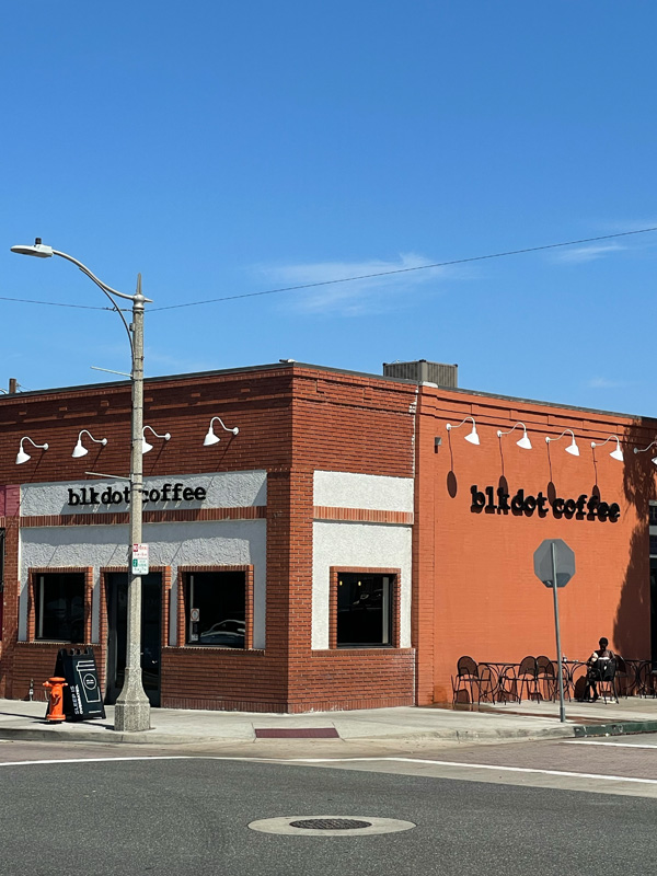 the outside of the blk dot building in Orange, CA.