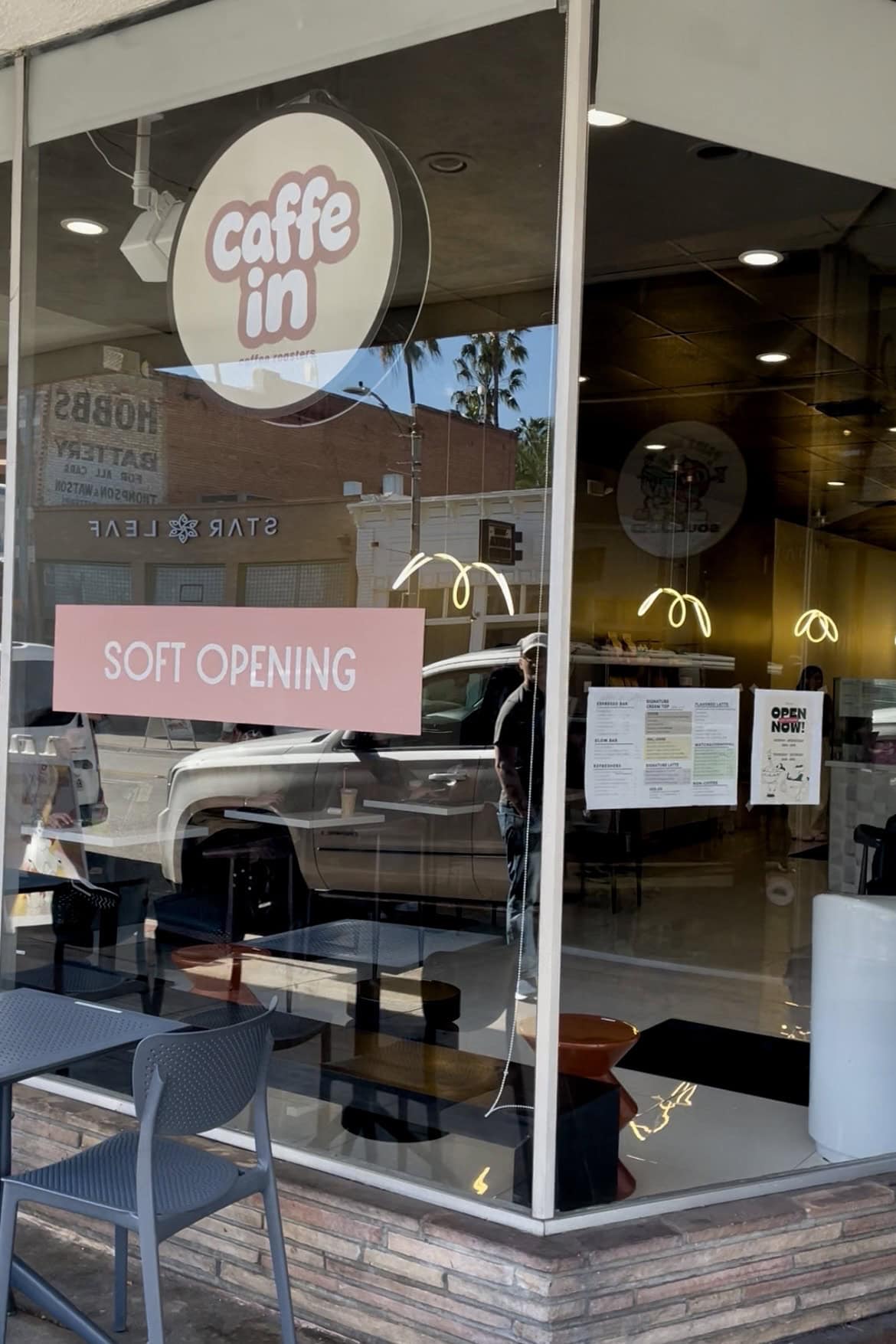 the front of Caffe in Coffee Co. in Old Town Orange.