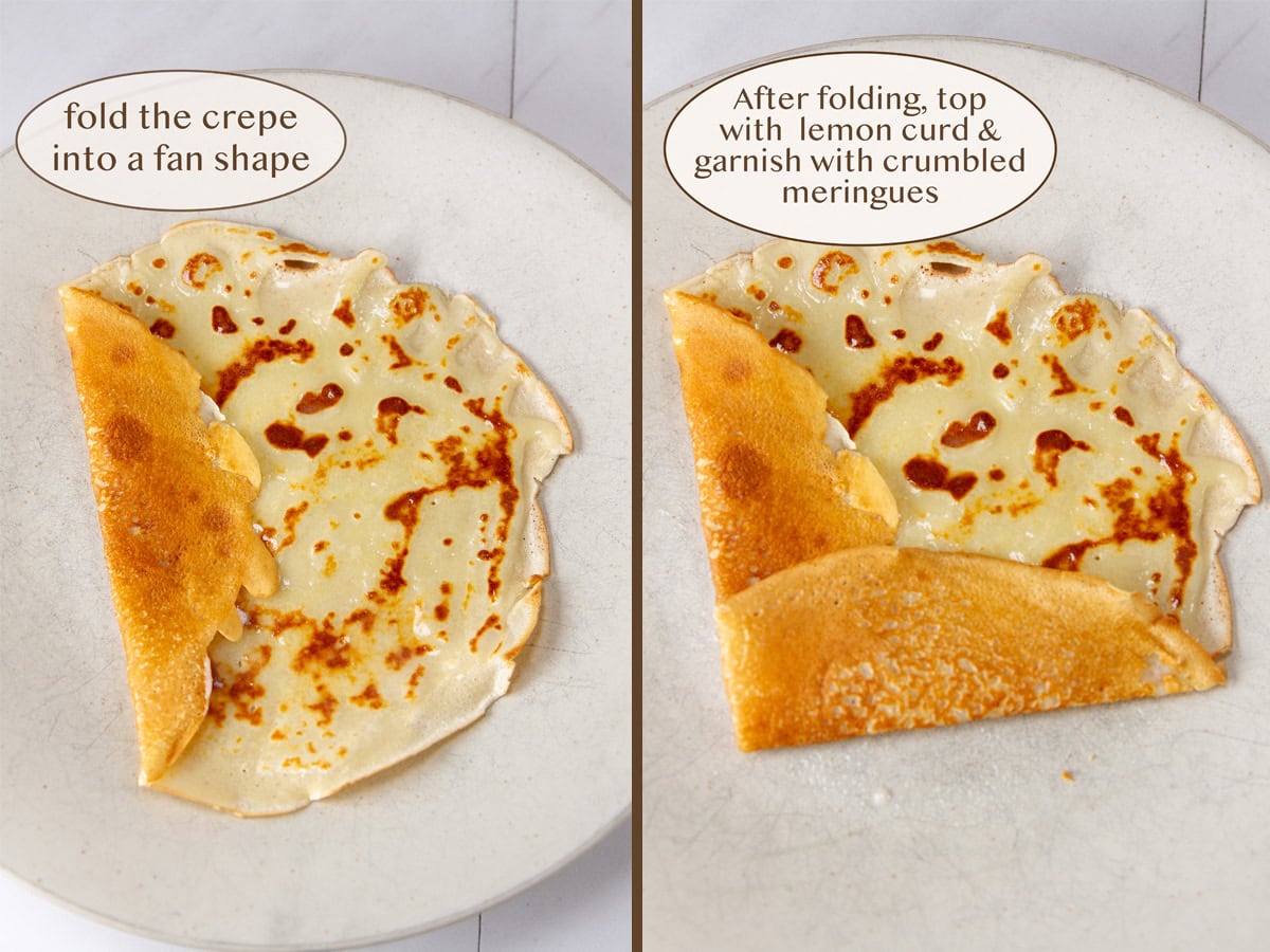 folding crepes.