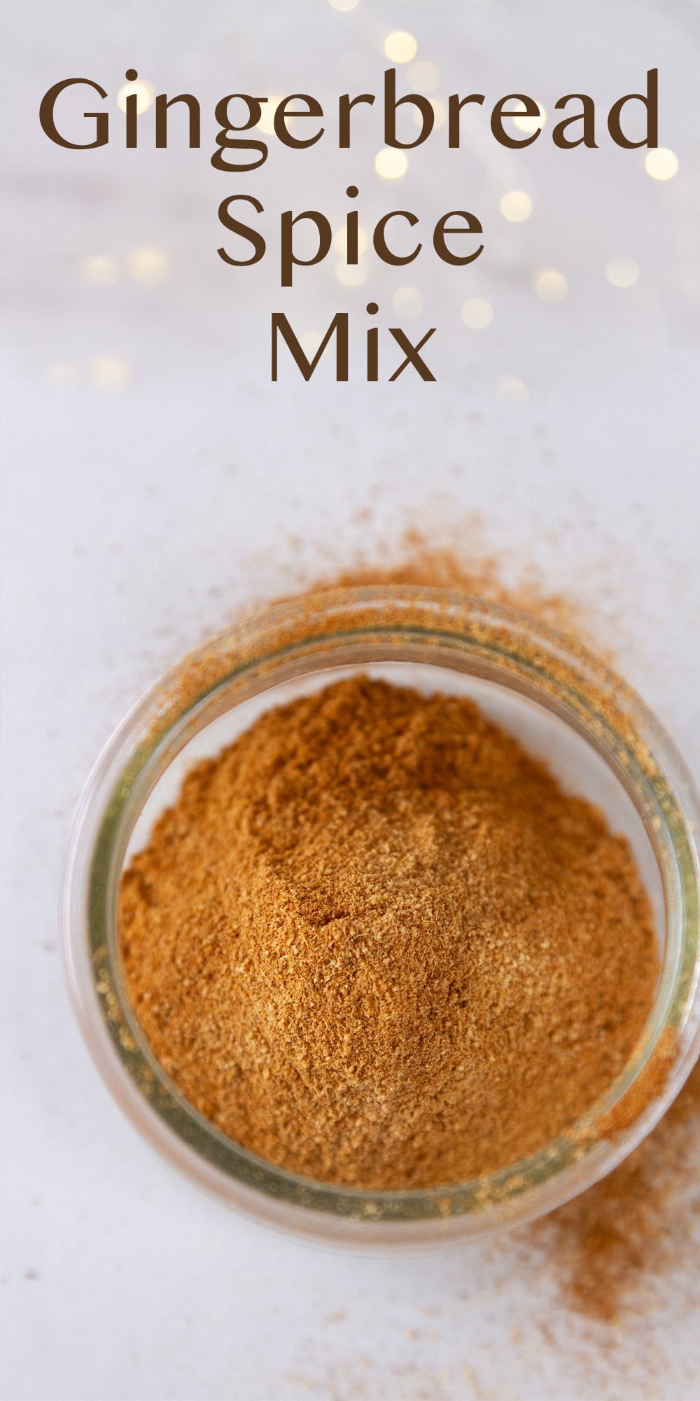 looking down into a jar of spice mix.
