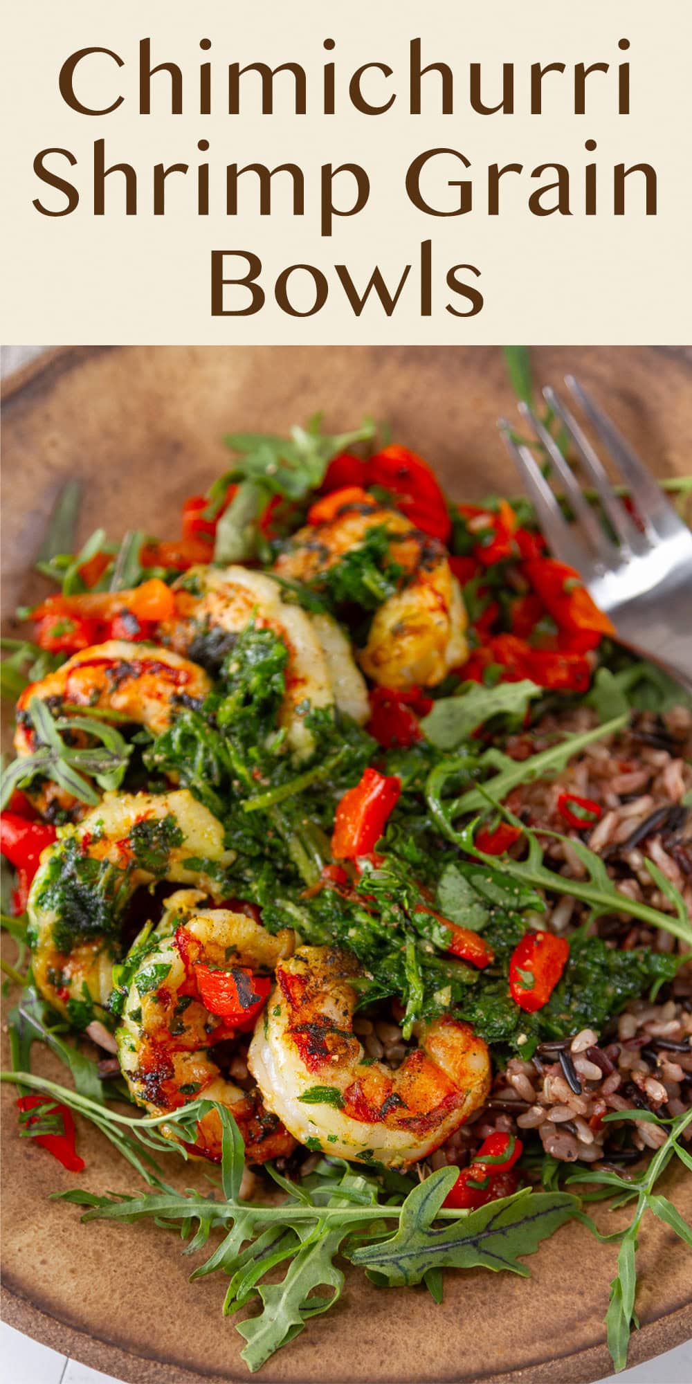 featured image of a bowl of shrimp and rice with veggies and sauce.