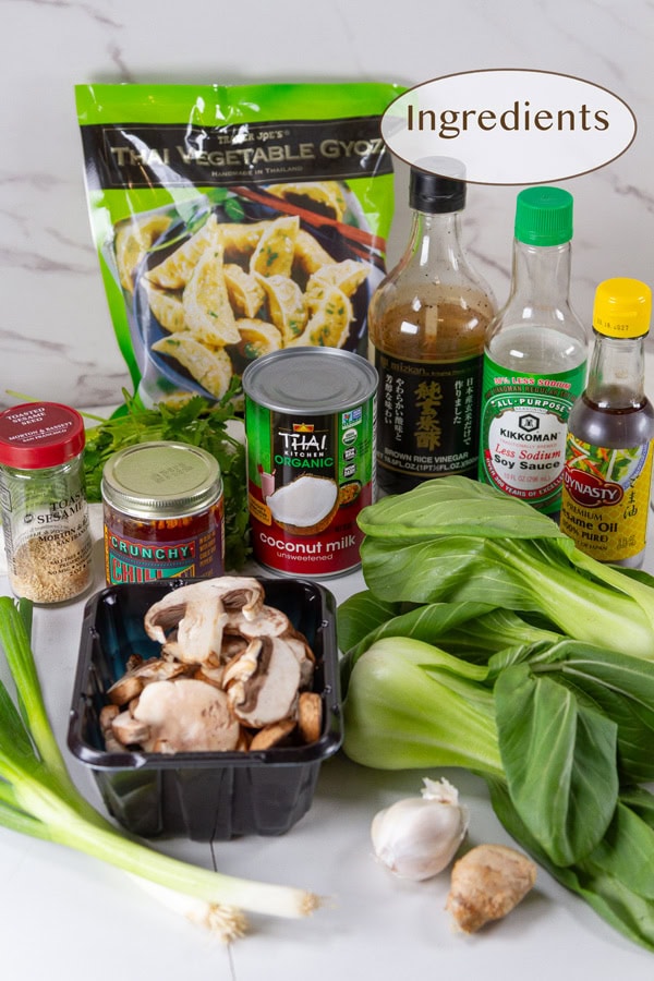 ingredients for the dumpling bake.