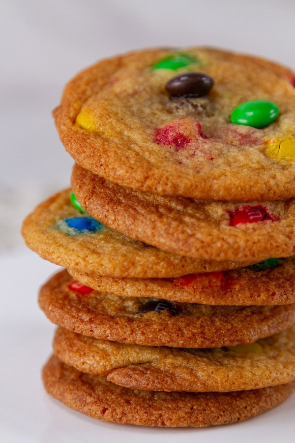 a stack of several cookies.