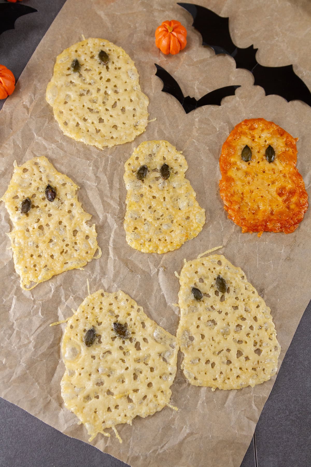 testing different cheeses for the ghosts.